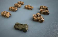 British BATUS Painted Micro Armour FV432s, FV510, FV438s, Cymbeline, GAZ-66 MLR