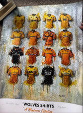 terry kneeshaw wolverhampton wanderers wolves fc print a2 art limited edition