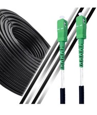 Elfcam - Armored Fiber Optic Cable SC/APC to SC/APC Simplex Singlemode 100m/32ft