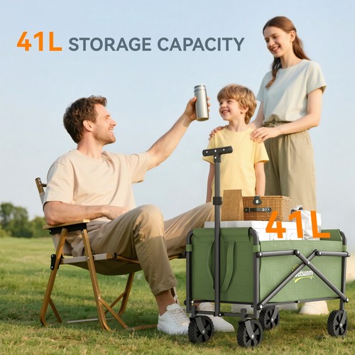 Heavy duty folding wagon - folding, cart