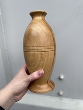 Handturned wooden vase camphor - vase,