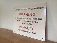 Original Railway Signage -
