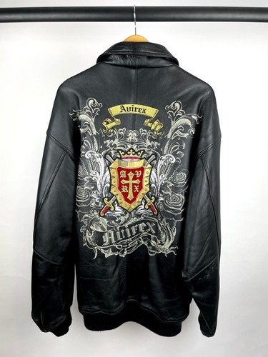 Vintage 90s avirex leather - vintage,