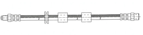 Flexible brake hose - , with
