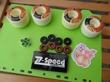 Z FLEX  RED BEARINGS x NOS CHUBBIES fatties 56MM?SEE MY 400 SKATEBOARD DEALS