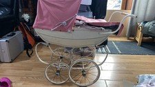Dolly Tots Traditional Carriage Dolls Pram | Vintage Style Pushchair Toy Kids