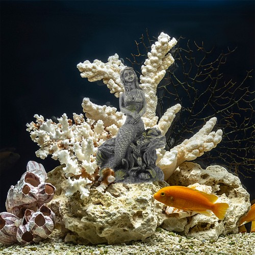 Mermaid figure resin aquarium - resin,