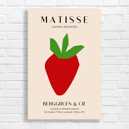 Matisse red strawberry canvas - red,