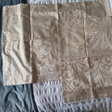 1 pair of Cream Oxford Pillow Shams 35 " x 25 " 68% Cotton Good Condition