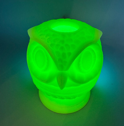 Vintage fenton green custard - vintage,