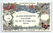 Alanis Morissette Ticket Stub