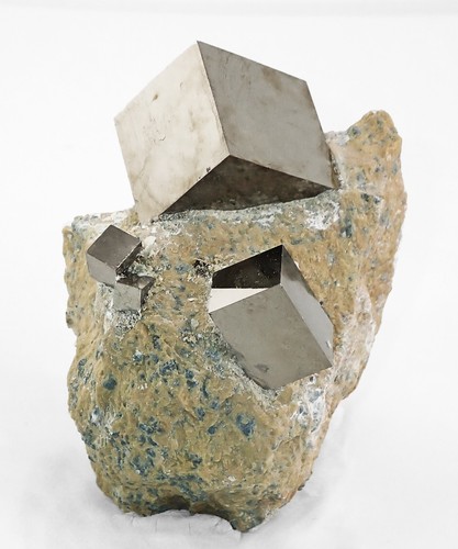 Multiple pyrite cubic - pyrite, crystals