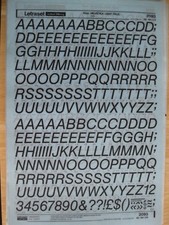 .1 x Letraset Black