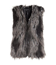 H&M Grey Faux Fur Gilet 10 36