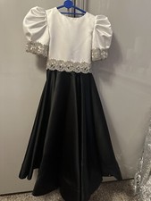 Girls Mark Melia Black And White Dress Age 6