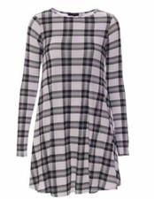 Women Long Sleeve Print Swing