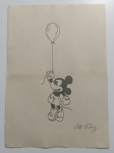Walt disney drawing - on, paper