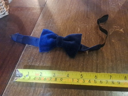 Blue bow tie adjustable - tie,