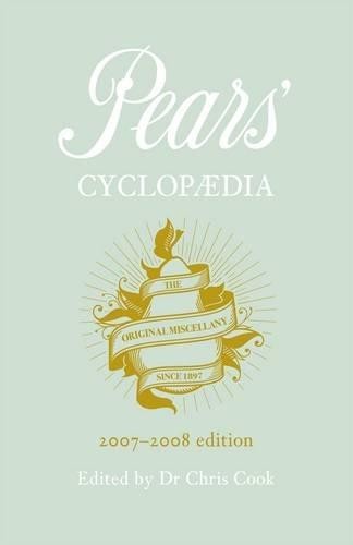 Pears cyclopaedia 2007 2008 - 2007-2008,