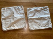 Cushion Cover Gold Colour Zip Fastening X 2