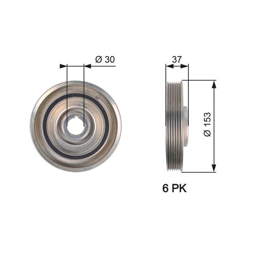 Gates tvd1090 crankshaft belt - tvd1090,