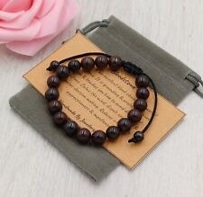 BLOODSTONE Bracelet Adjustable Handmade +Gift Bag & Card Crystal Gemstone 6/8mm