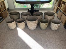 IKEA "Ragkorn" Plant Pots. 3 x