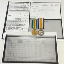 WW1 Medal Pair Private Walter