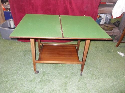 Vintage folding trolley - vintage, card