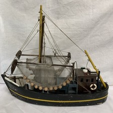 Wooden Model Trawler Fishing