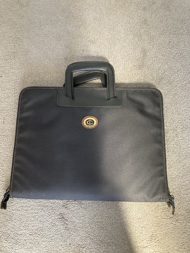 Careton slim black briefcase - careton,