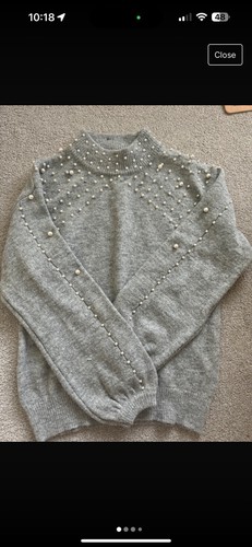 Pearl embellished knitted - pearl,
