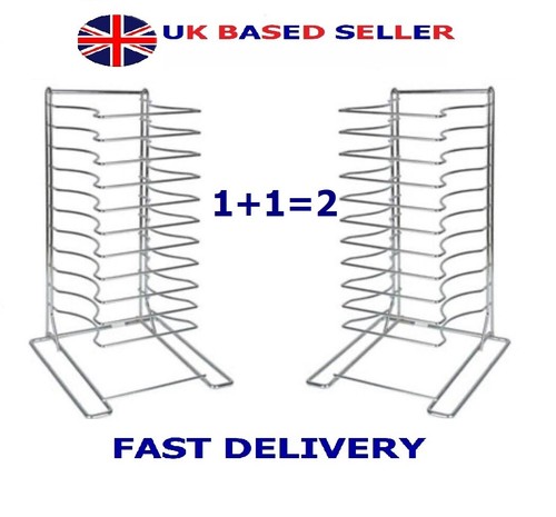 Qty steel pizza pan rack - pizza,