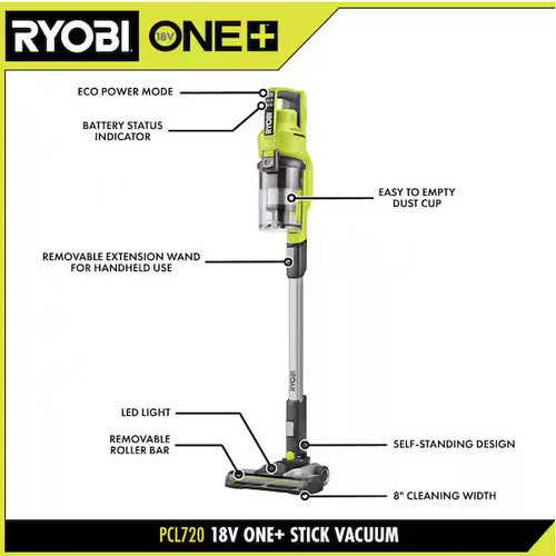Ryobi one 18v bagless - one+,