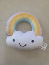 NEXT RAINBOW ? cloud BABY SOFT PLUSH TOY GRABBER WITH RATTLE