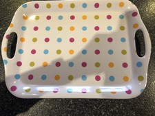 Charlotte Rose Polka Dot Melamine Tray