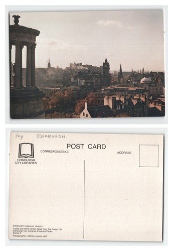 Postcard edinburgh castle - edinburgh,