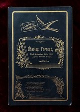 ANTIQUE INFANT FUNERARY