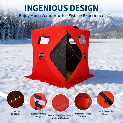 Pop ice fishing - ice,
