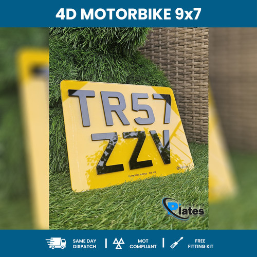 Motorbike number plates road - number,