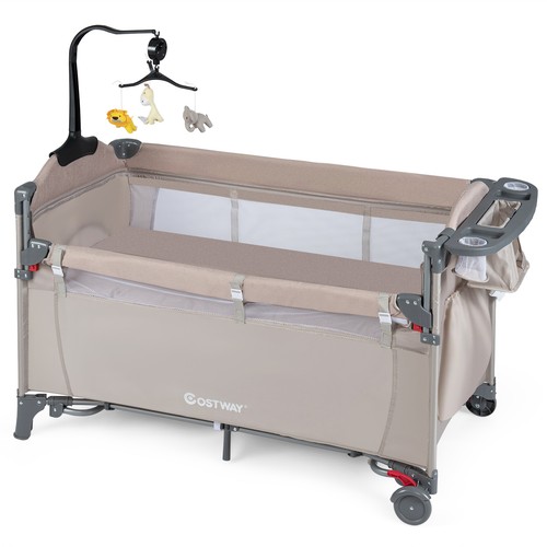 Gymax baby bassinet - gymax, 5-in-1