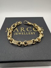9ct Gold Gypsy Bracelet 7"