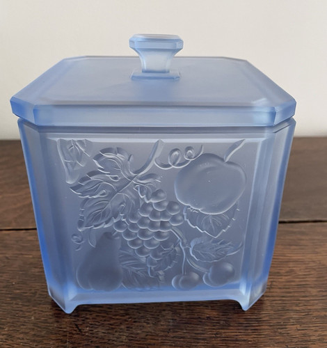 Blue frosted glass - blue,