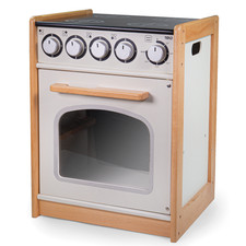 Tidlo Wooden Education Cooker, Features Clicking Dials & Front Opening Door