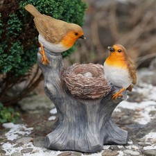 Nesting Robins Resin Statue