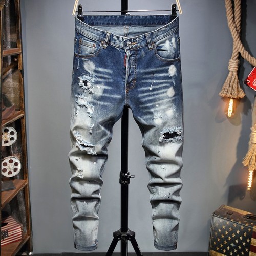 New men patch washed denim - patch,