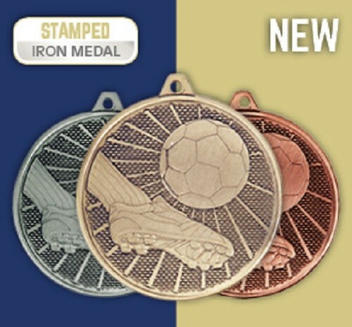 Metal football medals - football,