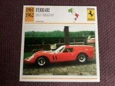 Ferrari 250GT Breadvan,  1961-62, Competition Car,Italy, Collectors Card