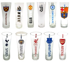 Football Pint Glass FC Tall
