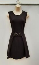 FIT & FLARE DRESS,MINI,BLACK,PARTY,CASUAL,60S,70S,80S VINTAGE STYLE,SIZE 8-10 AP